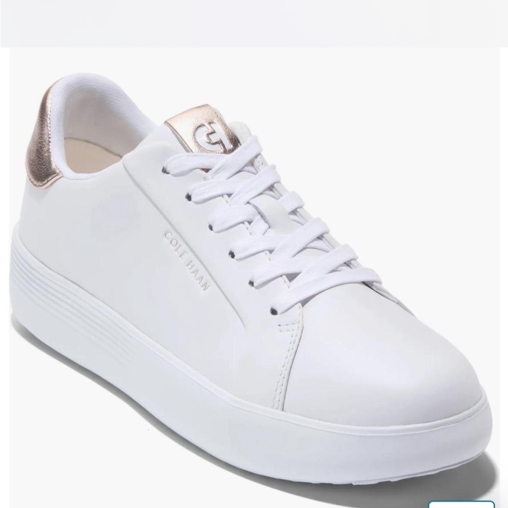 Cole Haan Women's White and Metallic Sneakers BRAND NEW